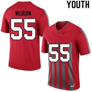 Youth Ohio State Buckeyes #55 Trayvon Wilburn Retro Nike NCAA College Football Jersey Real IFR5844OZ